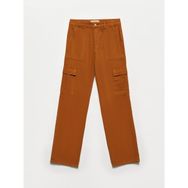 Dilvin 70709 Camel Yanı Cepli Parça Boya Pantolon