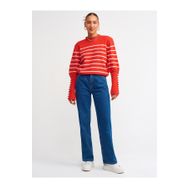 Dilvin 70727 Mavi Pileli Wideleg Pantolon