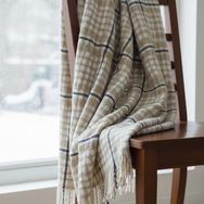 Dinarsu Cozy Life Pamuklu Skoç Battaniye Maria Camel 170 x 130 - 130 x 170 cm