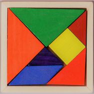 Direkstoktan Tangram 7'li 9x9 cm Zeka Oyunu