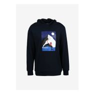 Discovery D3WM-SWT35 Expedition Lacivert Erkek Kapüşonlu Loose Fit Baskılı Sweatshirt