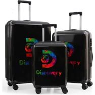 Discovery DL16HA Siyah 3'lü ABS&Polikarbon Valiz Seti