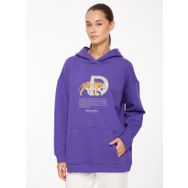 Discovery Expedition D3WL-SWT25 Mor Kapüşonlu Baskılı Kadın Sweatshirt