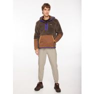 Discovery Expedition D3WM-SWT24 Kahve Kapüşonlu Blok Erkek Sweatshirt