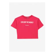 Discovery Expedition D4SG-TST3095 Pembe Baskılı Kadın T-Shirt