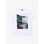 Discovery Expedition D4SG-TST3105 Beyaz Baskılı Kadın T-Shirt