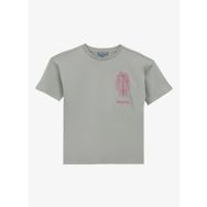 Discovery Expedition D4SG-TST3106 Gri Baskılı Kadın T-Shirt