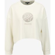 Discovery Expedition D4SL-SWT3032 Ekru Kadın Oversize Baskılı Sweatshirt