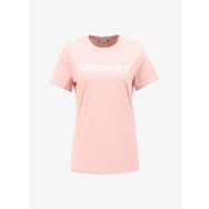 Discovery Expedition D4SL-TST3053 Açık Pembe Kadın Bisiklet Yaka T-Shirt
