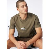 Discovery Expedition D4SM-TST3258 Haki Bisiklet Yaka Relaxed Baskılı Erkek T-Shirt