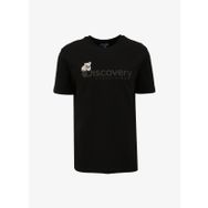 Discovery Expedition D4SM-TST3302 Siyah Erkek Bisiklet Yaka Basic Baskılı T-Shirt