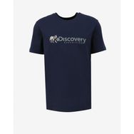 Discovery Expedition D4SM-TST3308 İndigo Erkek Bisiklet Yaka Basic Baskılı T-Shirt