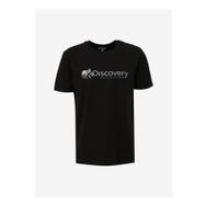 Discovery Expedition D4SM-TST3308 Siyah Erkek Bisiklet Yaka Basic Baskılı T-Shirt