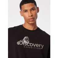 Discovery Expedition D4SM-TST3311 Siyah Bisiklet Yaka Basic Baskılı Erkek T-shirt