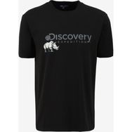 Discovery Expedition D4SM-TST3312 Siyah Bisiklet Yaka Basic Baskılı Erkek T-Shirt