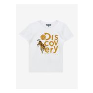 Discovery Expedition D4SU-TST 3303 Kırık Beyaz Baskılı Unisex T-Shirt