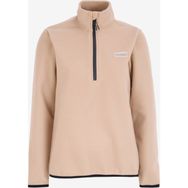 Discovery Expedition D4WL-SWT3929 Dik Basic Düz Bej Kadın Polar Sweatshirt