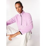 Discovery Expedition D4WL-SWT3929 Lila Kadın Dik Basic Düz Polar Sweatshirt