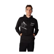 Discovery Expedition D4WM-SWT3218 Siyah Erkek Kapüşon Relaxed Baskılı Sweatshirt
