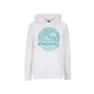 Discovery Expedition D4WM-SWT3257 Kırık Beyaz Erkek Kapüşon Relaxed Baskılı Sweatshirt