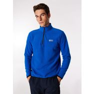 Discovery Expedition D4WM-SWT3993 Mavi Erkek Dik Basic Düz Polar Sweatshirt