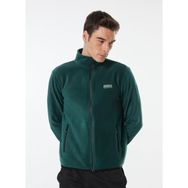 Discovery Expedition D4WM-SWT3994 Düz Koyu Yeşil Erkek Polar Sweatshirt