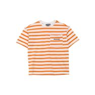 Discovery Expedition Erkek Çocuk Bisiklet Yaka Oversize Çizgili T-Shirt, 5-6 Yaş, 5003107116, Turuncu, Erkek Çocuk