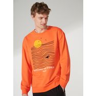 Discovery Expedition OCEAN Bisiklet Yaka Turuncu Erkek Sweatshirt