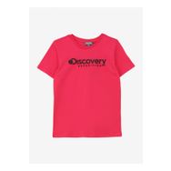 Discovery Expedition Rogers Gırl Pembe Kız Çocuk Bisiklet Yaka Baskılı T-Shirt
