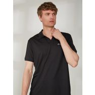 Discovery NEWPOLO Expedition Polo Yaka Düz Siyah Erkek T-Shirt