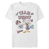 Disney Big and Tall Duck Tales Team Webby Üst Kısa Kollu Beyaz Erkek T-shirt