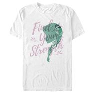 Disney Big and Tall Frozen Strength SIL Anna Üst Kısa Kollu Beyaz Erkek T-shirt