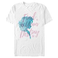 Disney Big & Tall Frozen Destiny SIL Elsa Beyaz Erkek T-shirt