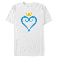 Disney Big & Tall Kingdom Heart and Crown Beyaz Erkek T-shirt