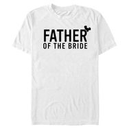 Disney Big & Tall Klasik Mickey Father of the Bride Beyaz Erkek T-shirt