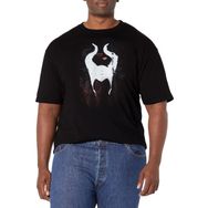 Disney Big & Tall Maleficent Koyu Kolaj Üst Kısa Kollu Siyah Erkek T-shirt