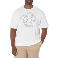 Disney Big & Tall Princess Sneezy Beyaz Erkek T-shirt