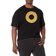 Disney Big & Tall Princesses Louis and The Fireflies Black Erkek T-shirt