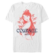 Disney Big & Tall Princesses Mulan Warrior Beyaz Erkek T-shirt
