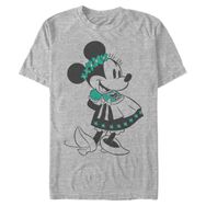 Disney Büyük ve Uzun Klasik Mickey Dirndl Vintage Athletic Heather Erkek T-shirt