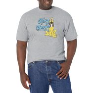 Disney Büyük ve Uzun Klasik Mickey Yüzük Plüton Athletic Heather Erkek T-shirt