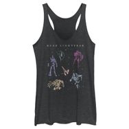 Disney Pixar Lightyear Chart Racerback Black Heather Kadın Atlet
