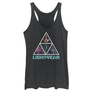 Disney Pixar Lightyear Racerback Black Heather Kadın Atlet
