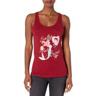 Disney Prenses Salty But Sweet Slim Fit Açık Yuvarlak Etek Askılı Scarlet Kadın Atlet