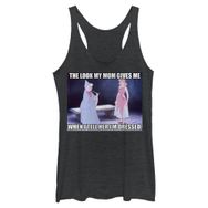 Disney Princesses Cinderella Dressed Kadın Racerback Siyah Kadın Atlet