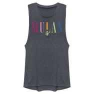 Disney Princesses Mulan Title Denim Blue Heather Kadın Atlet