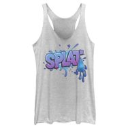 Disney Strange World Splat Focus Hızlı Moda Racerback White Heather Kadın Atlet