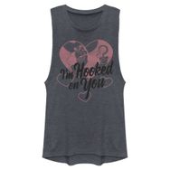 Disney Villains Hooked on You Kolsuz Denim Blue Heather Kadın Atlet