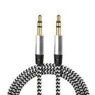 Diwu Aux Stereo 3.5 mm Beyaz Data Ses Örgü Kablo