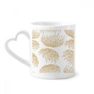 Dıythinker 12 oz Beyaz Japon Kültürü Sonbahar Çömlekçilik Seramik Kalp Saplı Kupa